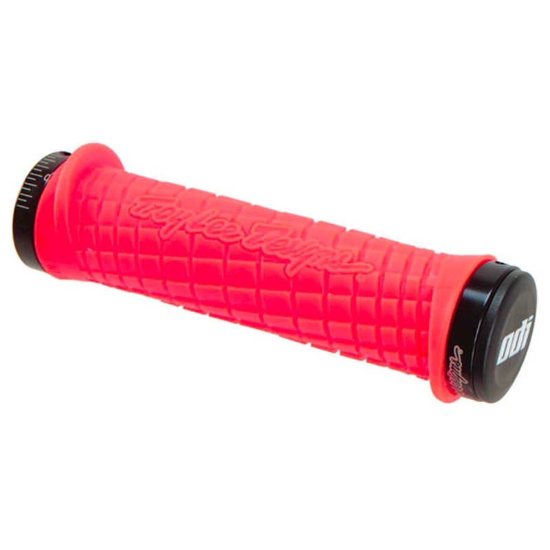 ODI Troy Lee Designs Signature Series Lock-On Grip Set (Red/Black) (130mm)