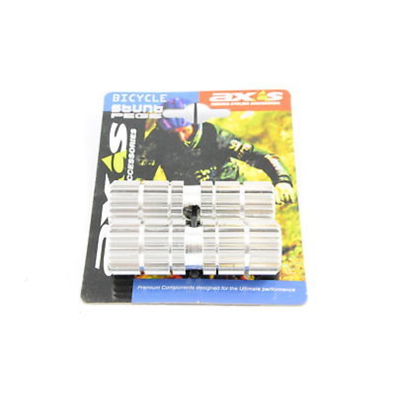 PAIR BMX STUNT NUTS FREESTYLE BIKE STUNT PEGS LIGHTWEIGHT ALLOY 75mm x 25mm