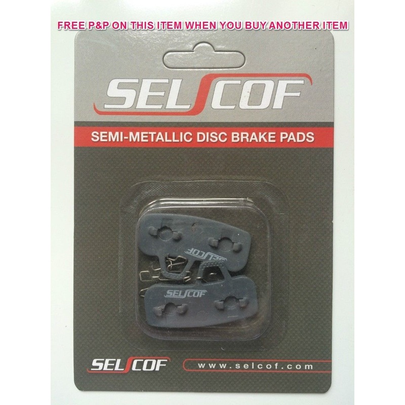 SELCOF SEMI METALLIC DISC BRAKE PADS FOR HAYES STROKER ACE, REPLACEMENTS, S-236