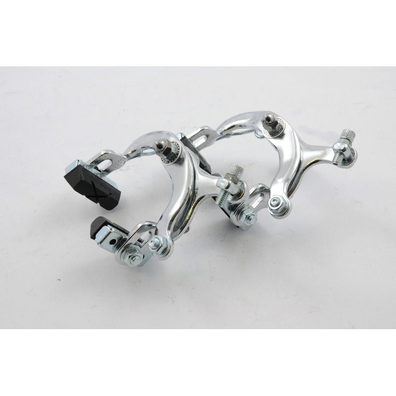 60s,70s,80s RACING BIKE SHORT REACH 50mm CHROME BRAKE CALIPERS RACER CYCLE