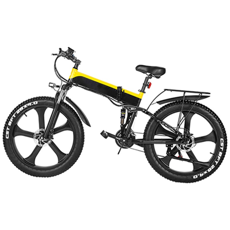 Aluminum Alloy LED Display (with waterproof wire) Full Suspension Electric Fat Bike Ebike