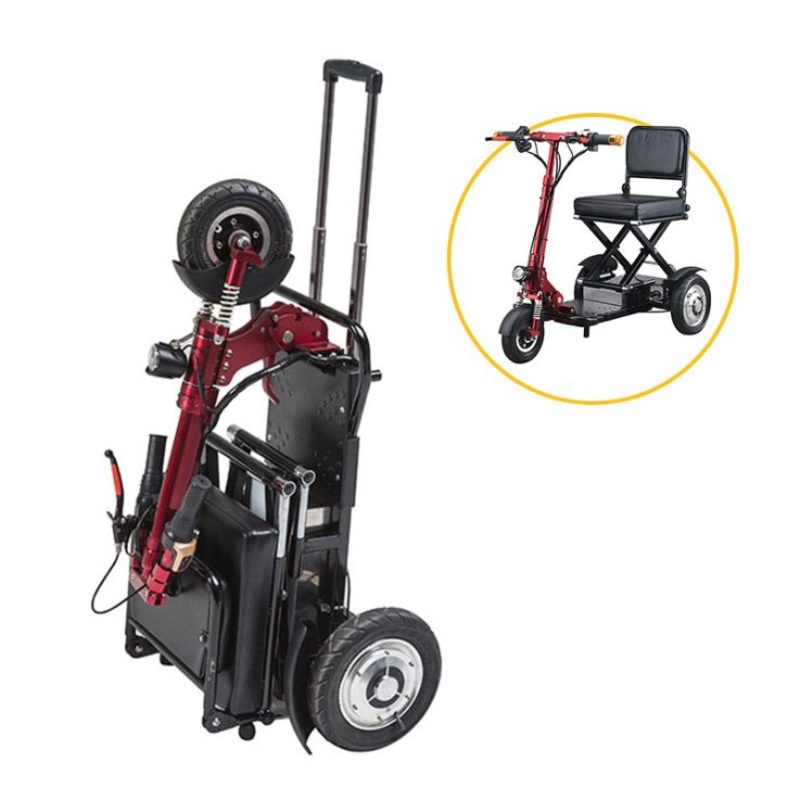 China 3 Wheel Foldable Charge Power Mobility Scooter Three Wheel Electric Bike Tricycle Adult