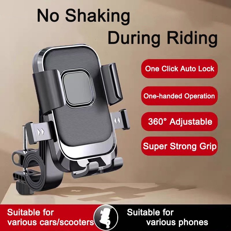 Motorcycle Bike Handlebar Phone Holoder for iPhone Samsung Cell Phone GPS