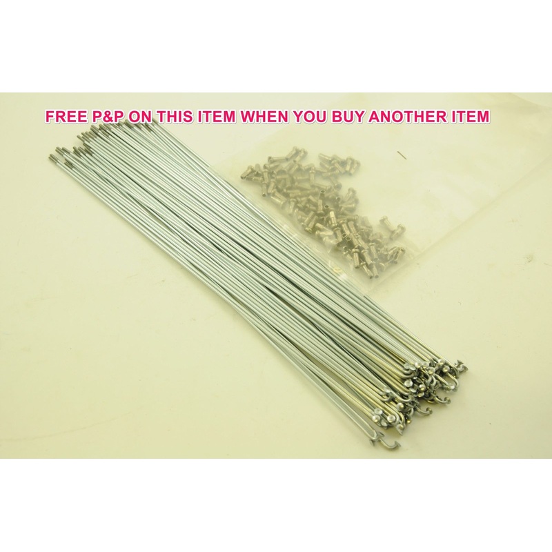 80x 295mm 14 GAUGE SPOKES + NIPPLES MAY SUIT 700c (622) RIM WHEEL TREKKING BIKE