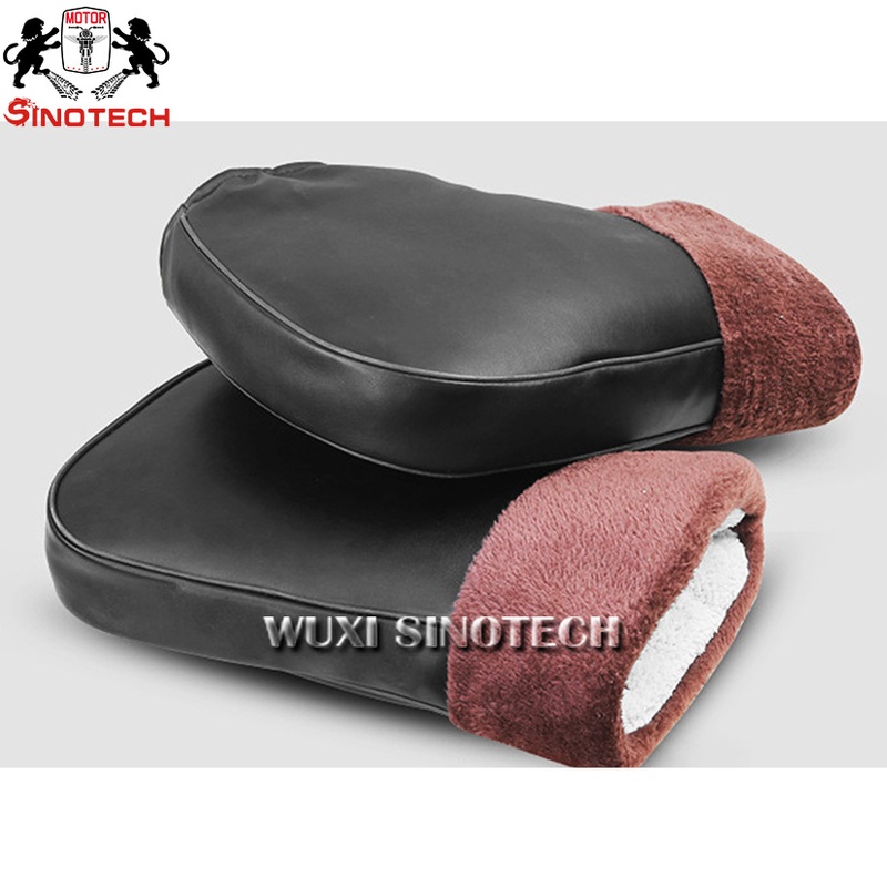 Leather Warm Motorcycle Handlebar Gloves Hand Warmer Waterproof