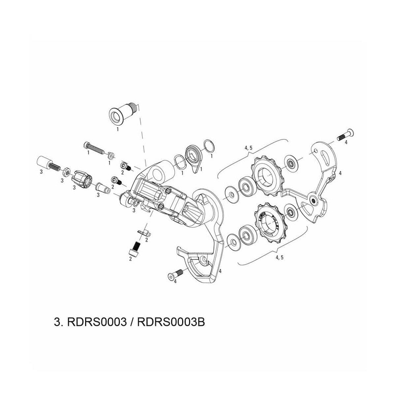 Sram Spare – Rear Derailleur Barrel Adjuster Kit Red Black: