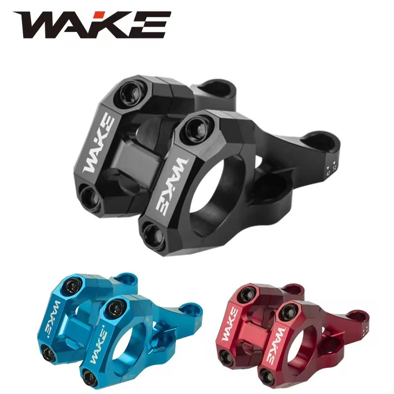 Bicycle Stem Wake Aluminum Alloy 31.8mm Handlebar Short Stem for Most Mountain Bike, Road Bike, Bike Stem Bicycle Parts