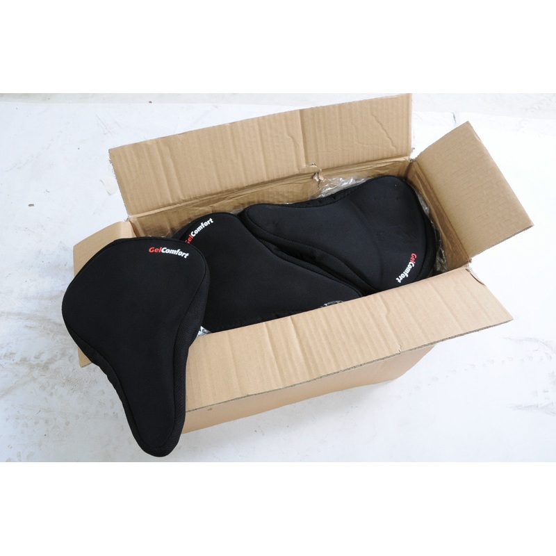 WHOLESALE JOB LOT 15 REAL GEL MTB BIKE SEAT SADDLE COVERS COMFORT 28cmx19cm NEW