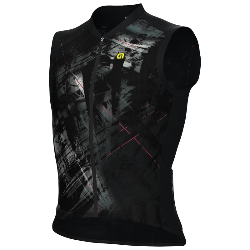 Maglia senza maniche Ale PR-E Mirror – Nero