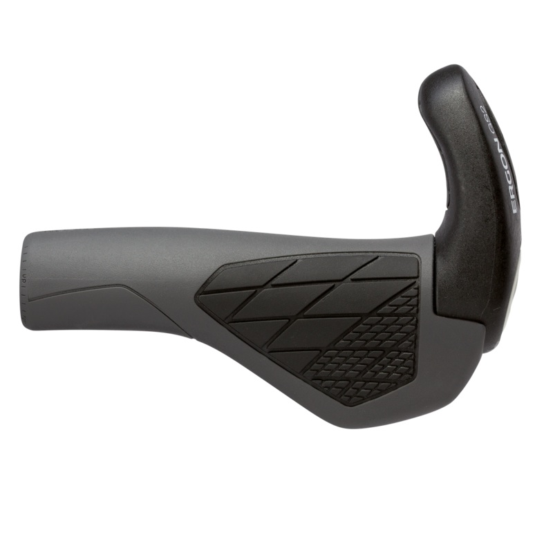 Ergon GS2|Ergon Grips GS2 Large Black/Grey With Bar End|Ergon Grips GS2 Small Black/Grey With Bar End