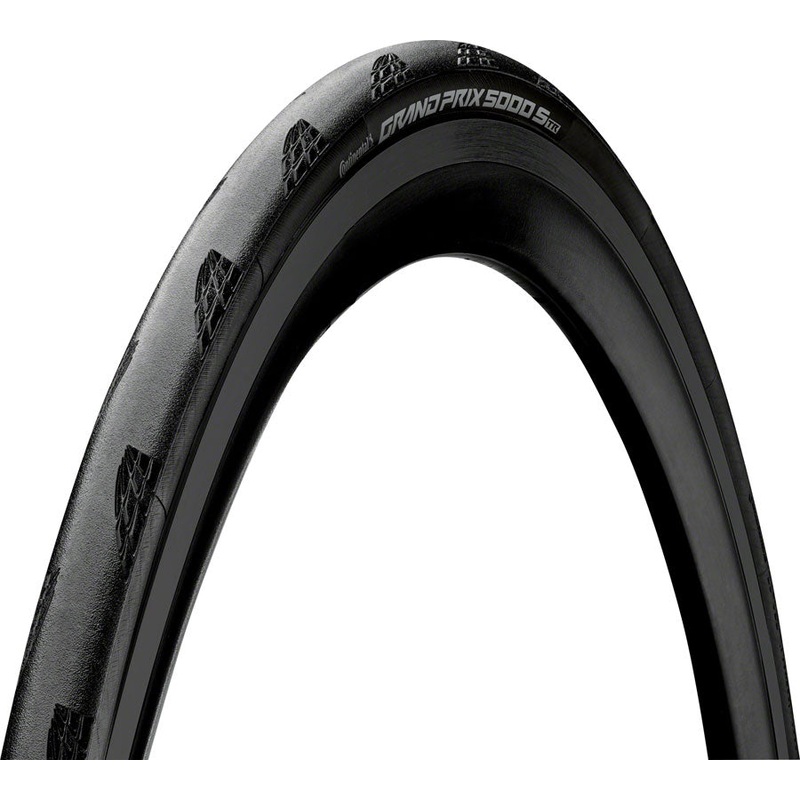 Continental Grand Prix 5000 S TR Tire – 700 x 28 Tubeless Folding BLK BLKChili Vectran Breaker LazerGrip ACT
