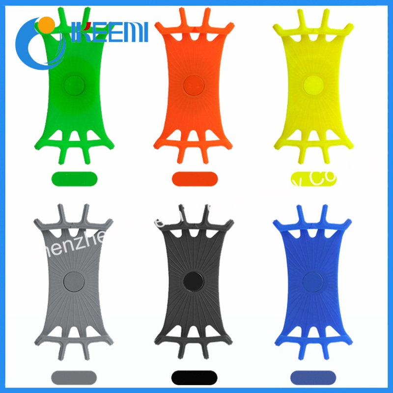 Bike Phone Stand Silicone Universal Adjustable Handlebar Mount Bicycle Mobile Phone Holder
