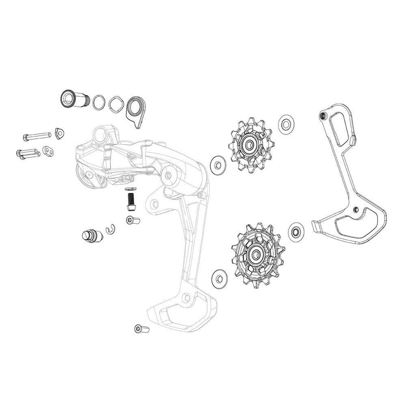Sram Spare – Rear Derailleur Pulley Kit 04 5.0 7/8 Speed: