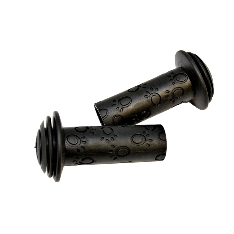 Pair Herrmans 82A 90mm Non Slip Kids Bike Childs Handlebar Grips Black 22.2mm