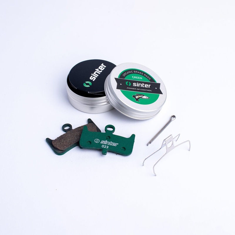 Sinter Disc Brake Pads – 023 Hayes S2032 – Single Pair Metal Can Carded: Green