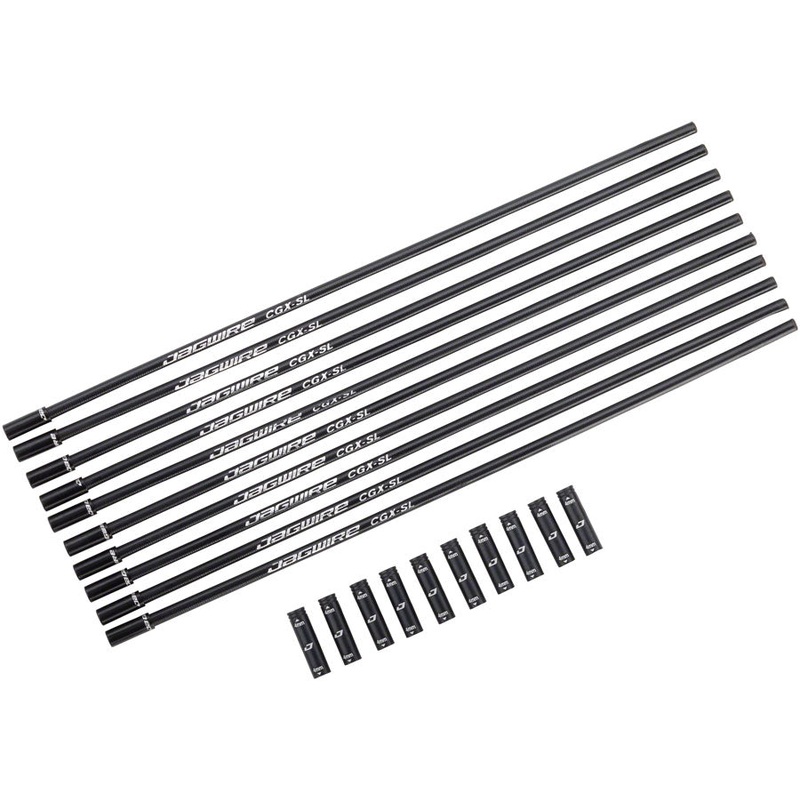 Jagwire Flexible 4mm Housing Segments Shimano Shadow-Type Road Rear Derailleurs RD-R9100 RD-R8000 RD-R7000 240mm BLK Pack of 10