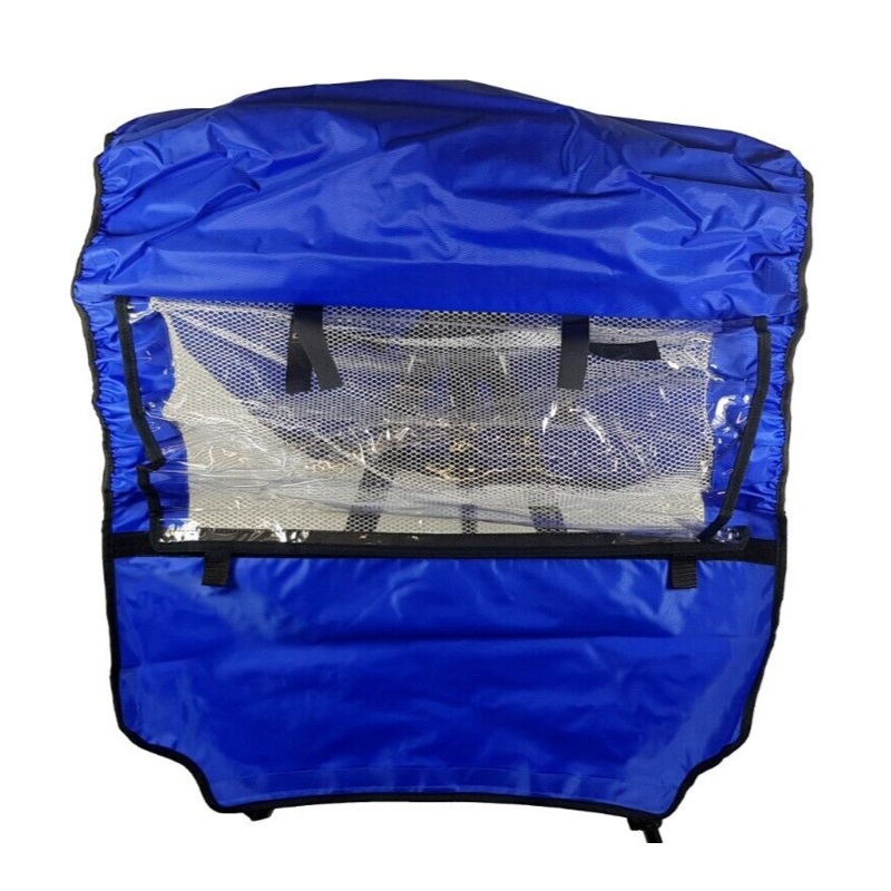 Zodiak Kiddie Bike Trailer Water Proof Cover Blue Front & Rear Panel