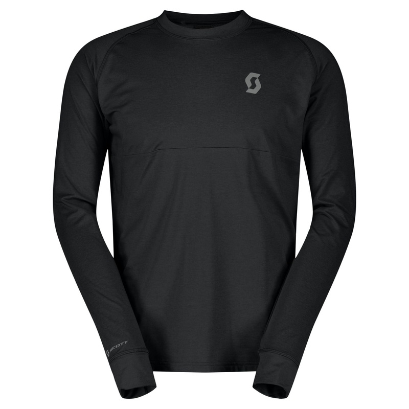 Maglia maniche lunghe Scott Trail Storm Warm Light – Nero